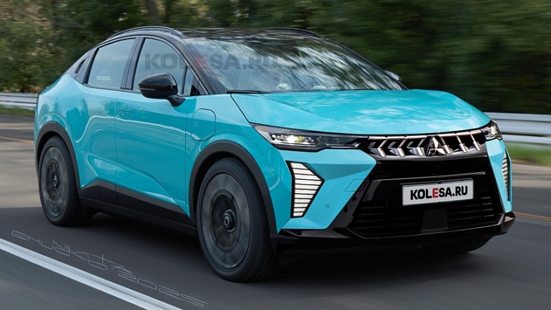 Новый кроссовер Mitsubishi на базе Nissan Leaf: первые изображения