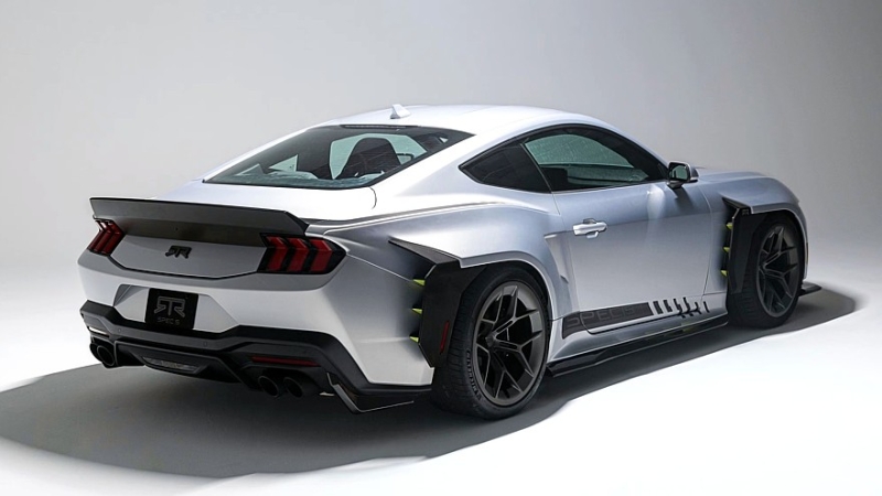 Ford Mustang RTR Spec 5: карбоновый обвес в стиле киберпанк, 882 л.с., можно выбрать МКП