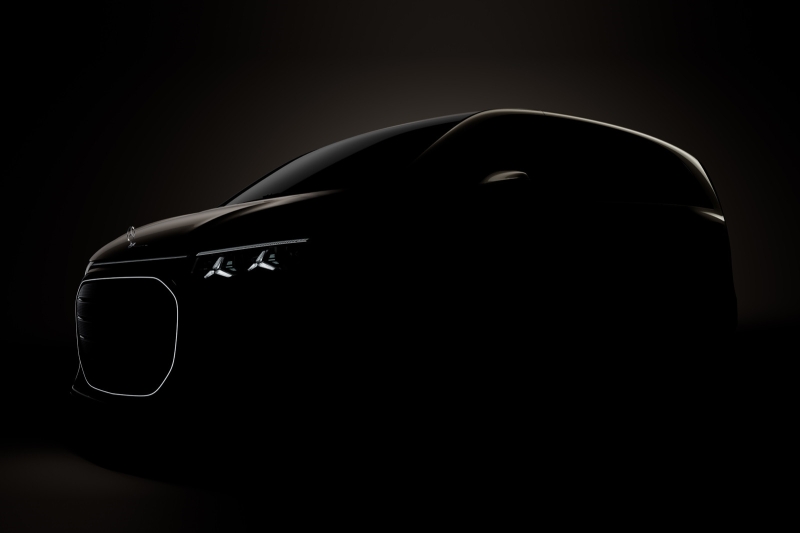 Mercedes-Benz VLE готовится к дебюту: новый тизер и старт предсерийного производства