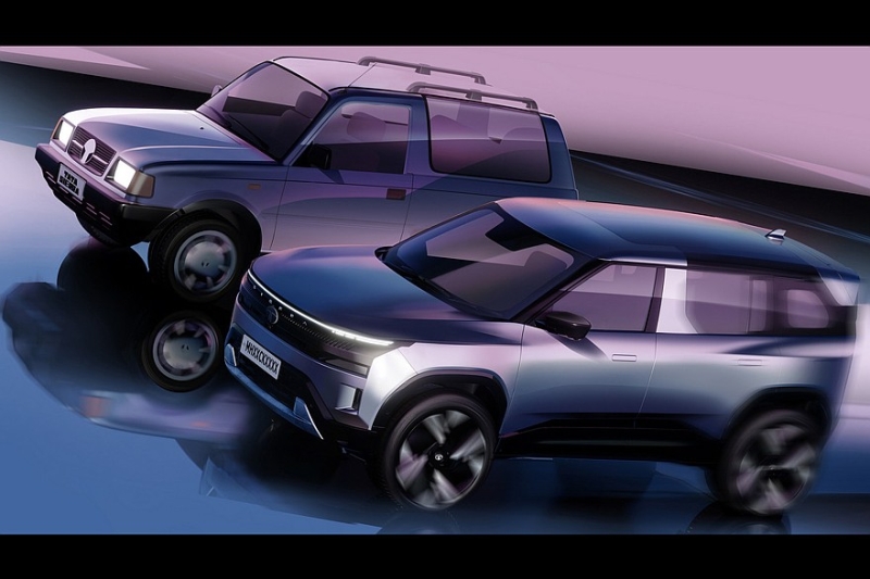 Серийный кроссовер Tata Sierra: трёхэкранное табло и несколько вариантов начинки