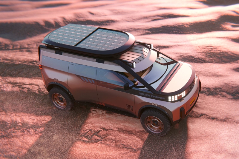 Fiat Dolce Camper: искатель приключений с «козырьком», капсулой на крыше и пиксельной оптикой